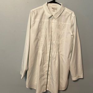 Button down white shirt Chico’s
